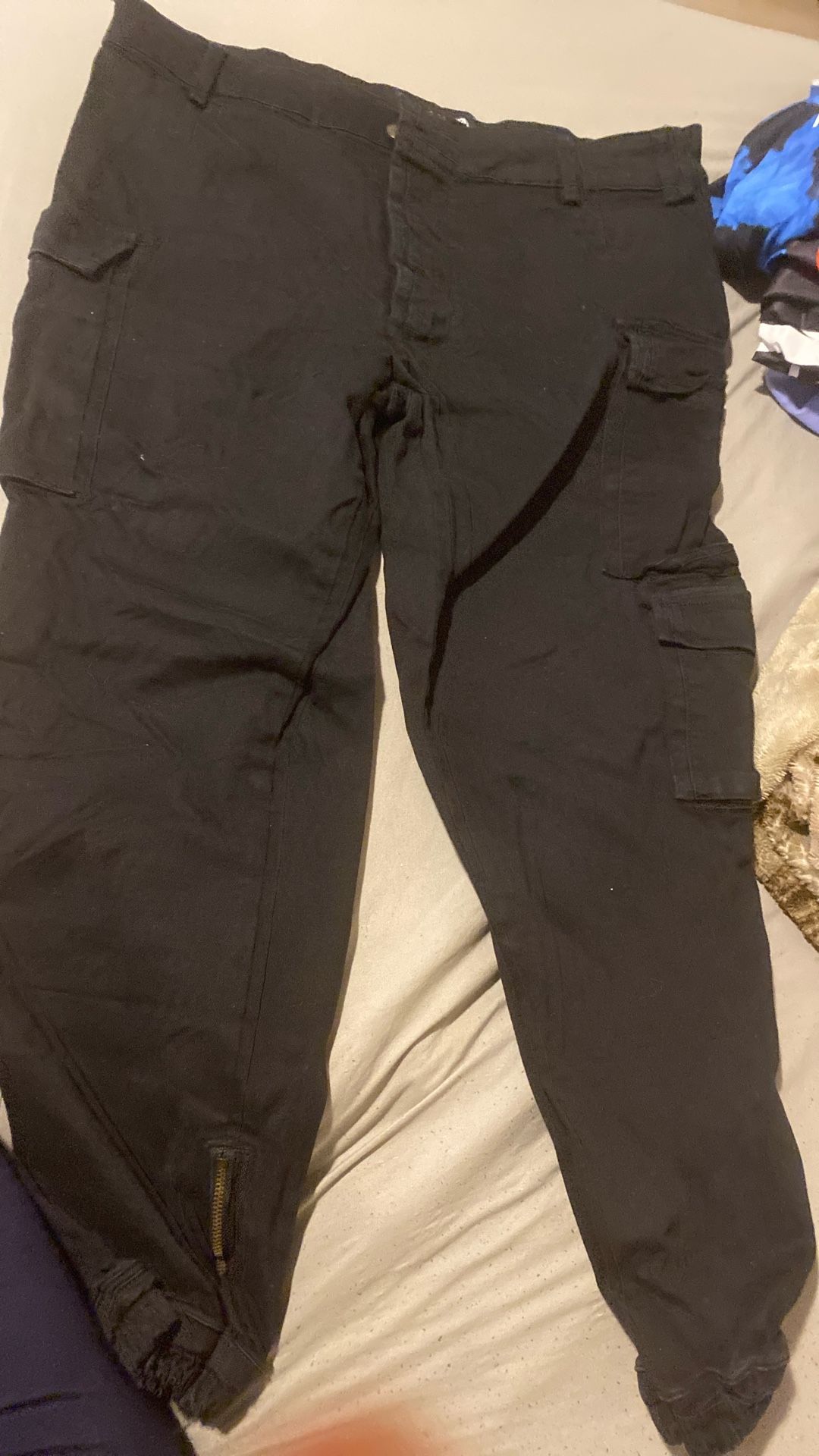 Black Cargo Pants 2X From Fashion Nova
