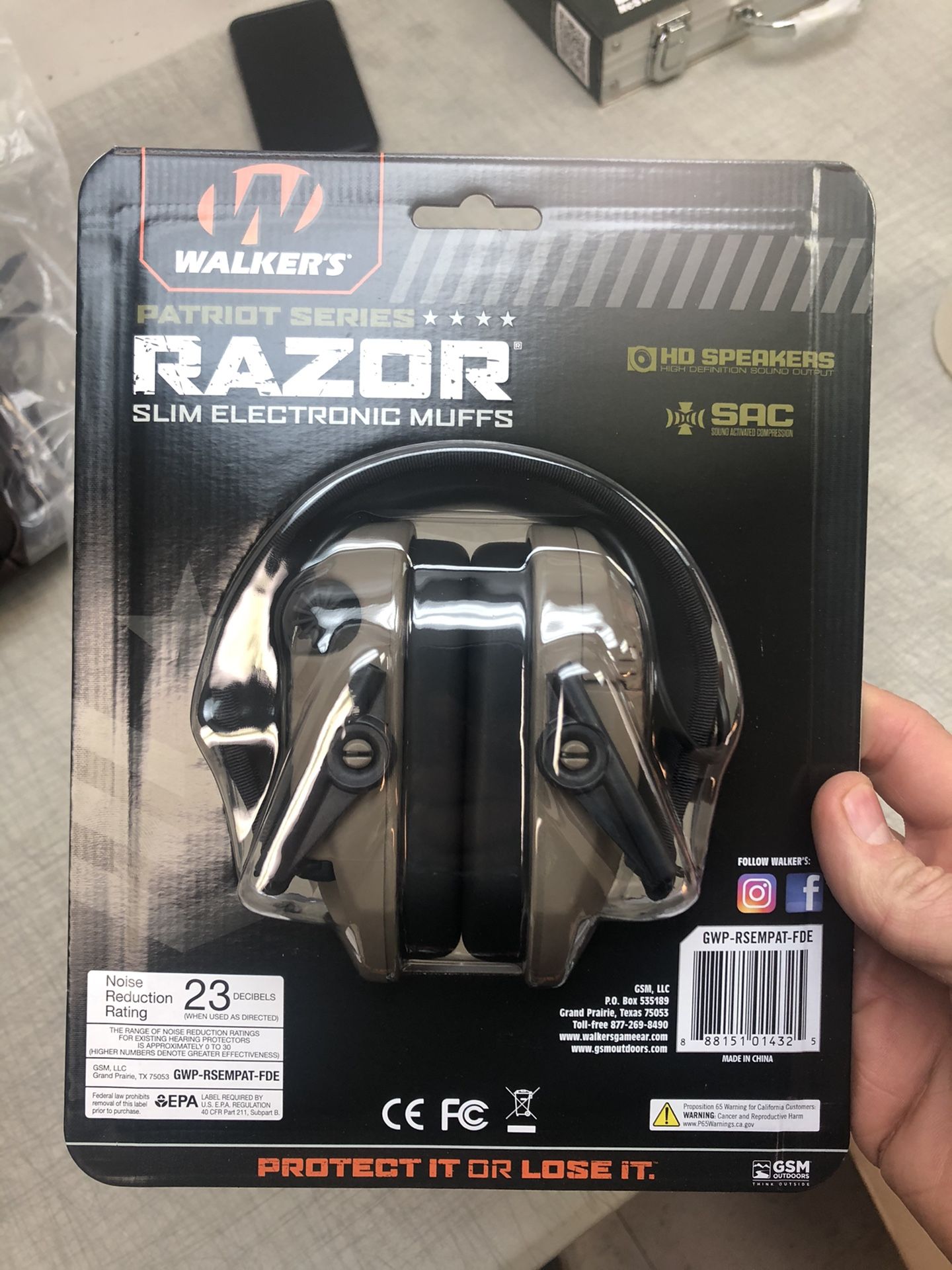 Walker Gun Electronic Earmuffs New