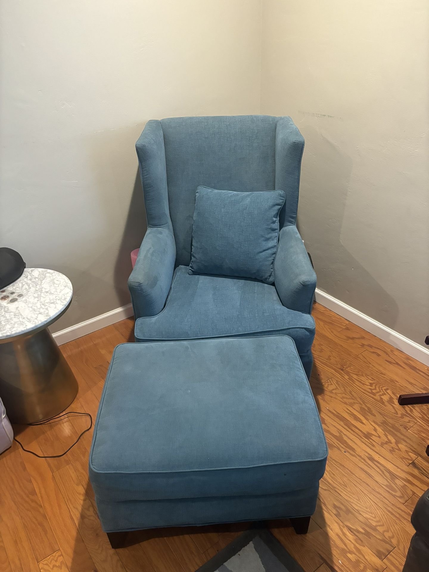 Living Space Arm Chair And Ottoman