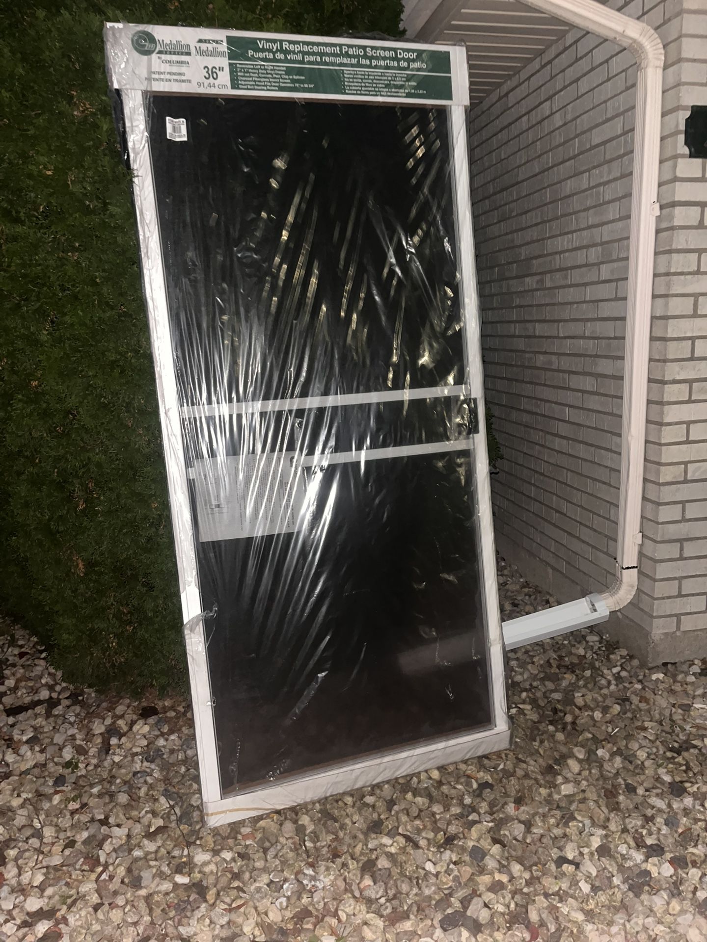 Vinyl Replacement Patio Screen Door 36” X 80”