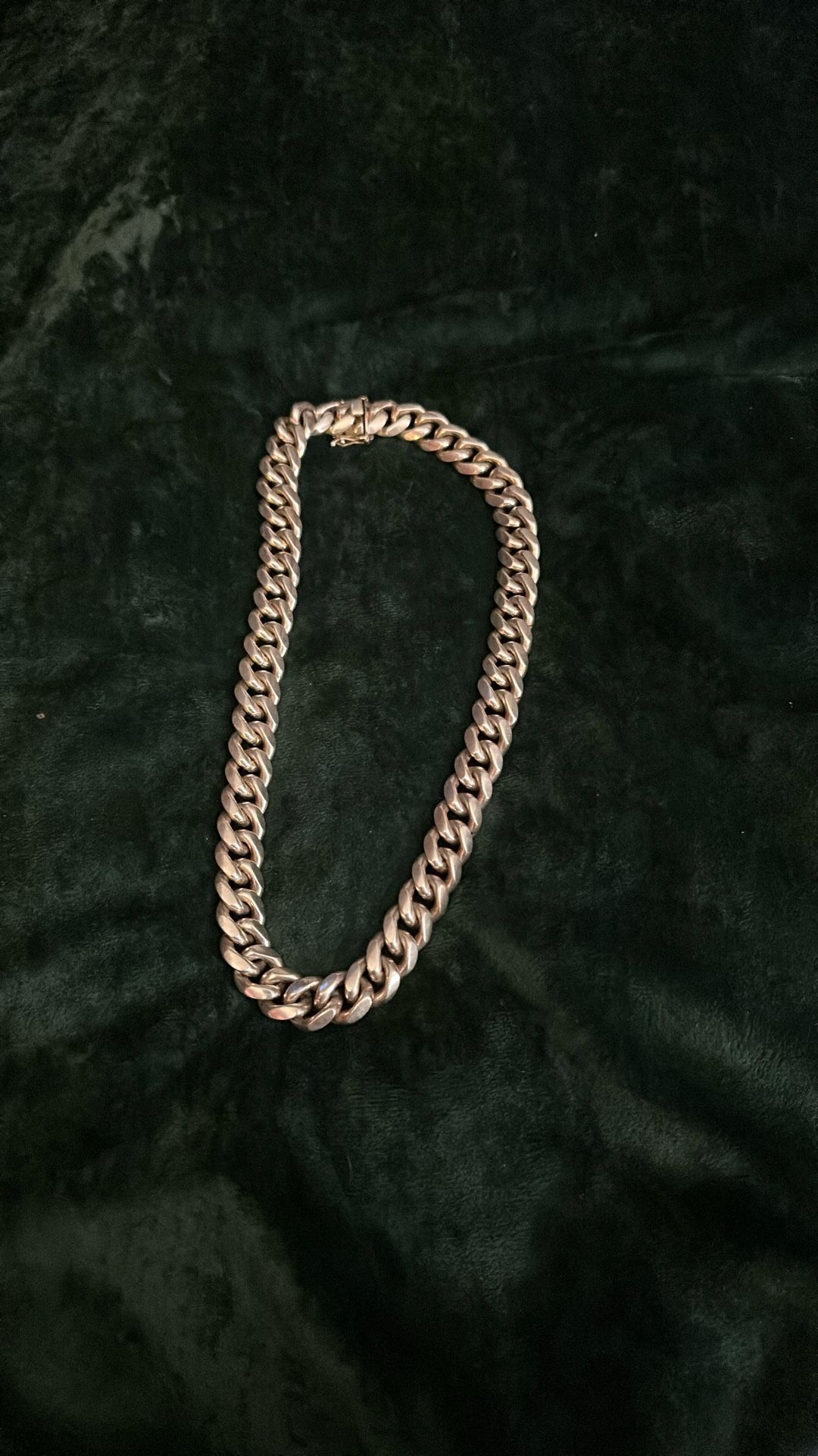 Solid Silver Chain 14 MM Thick 20 Inches Long