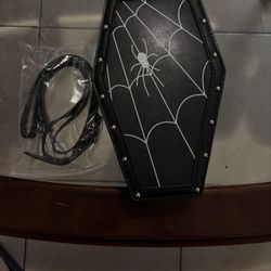 Spiderweb Coffin Purse