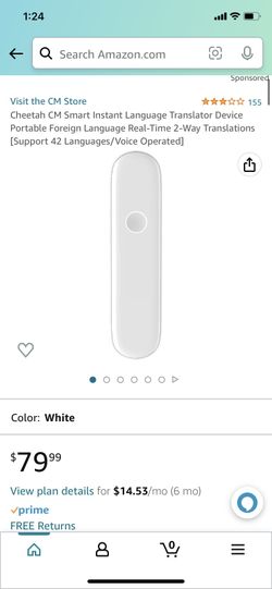 Cheetah CM Smart Instant Language Translator Device