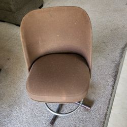 4 Brown Upholstered Bar Chairs