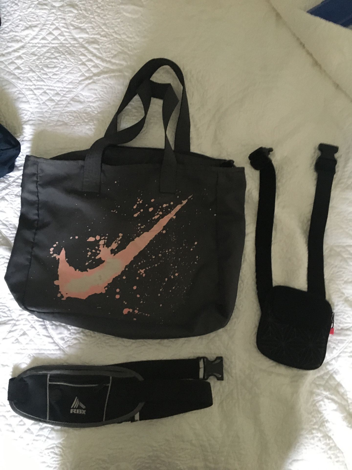 Nike tote bag and waist small bag