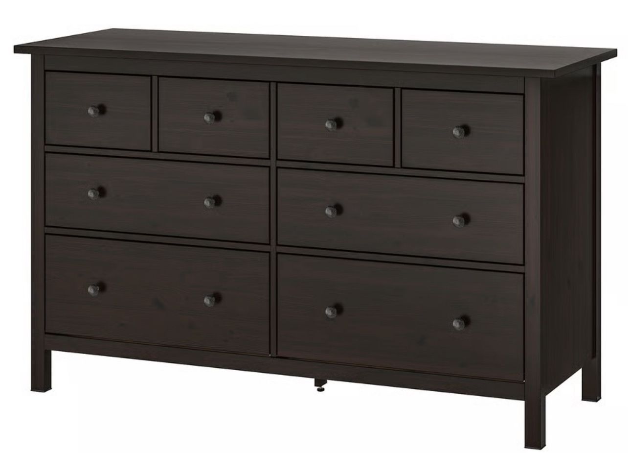 Hemnes Dresser In Black-brown