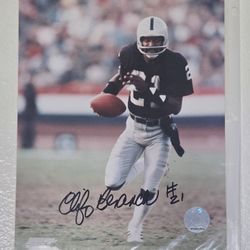 Cliff Branch Autographed 8x10 Raider Photo! 3x Superbowl Champion & HOF WR R.I.P.