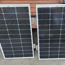 2  100 Watt Rv Solar panel With Controler