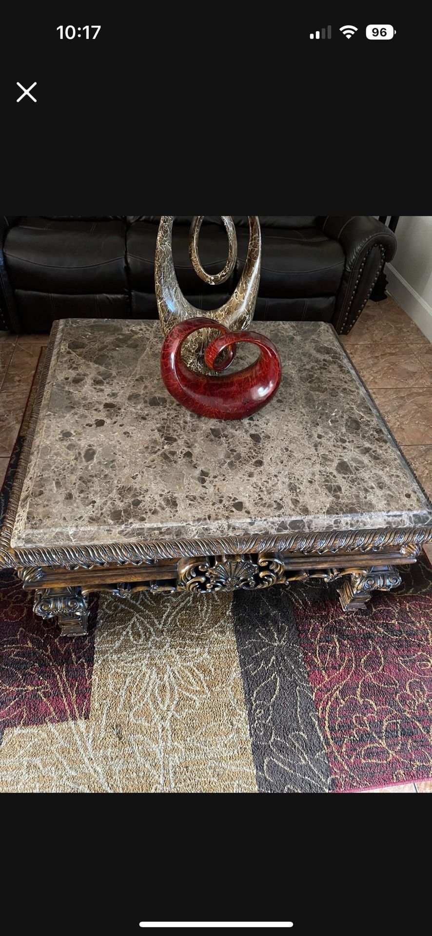 Marble Top Coffee Table