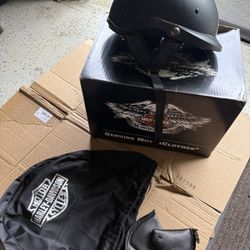 Harley Davidson Pioneer Sun Shield 1/2 Helmet (Small)