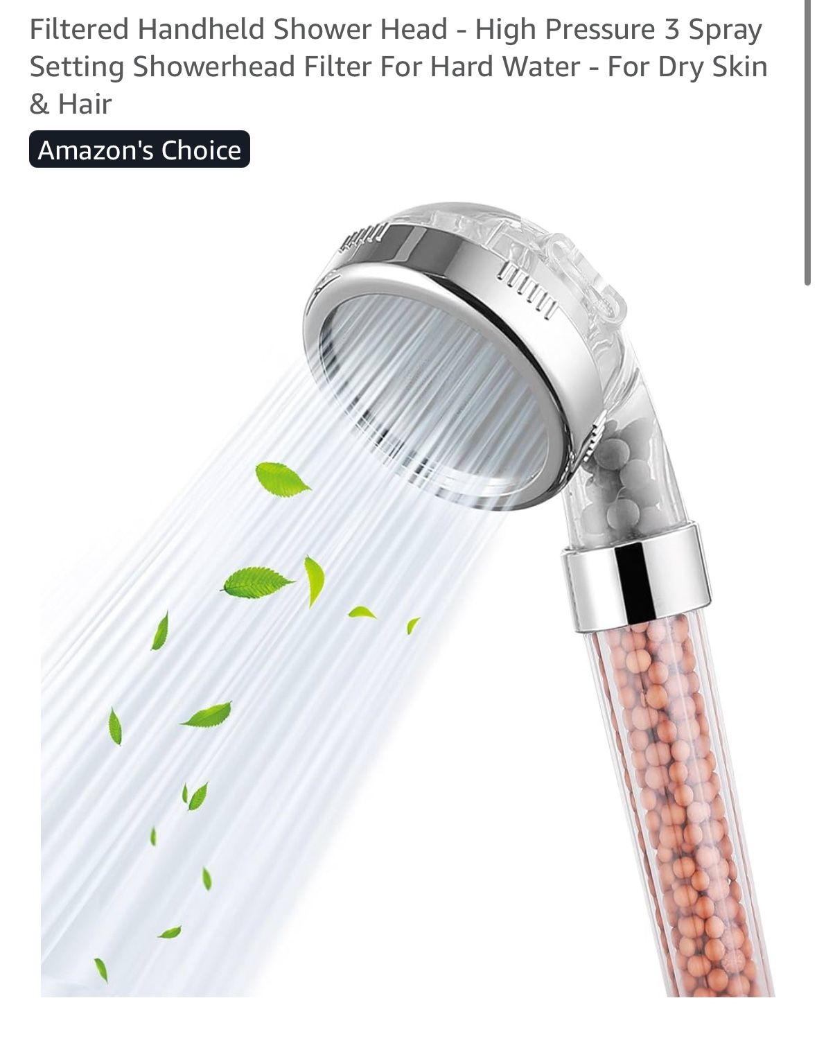 Filtered Handheld Shower Head