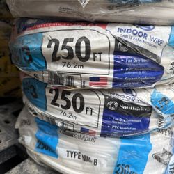 Southwire 250ft 14/3 Romex  - New 3 Rolls Available