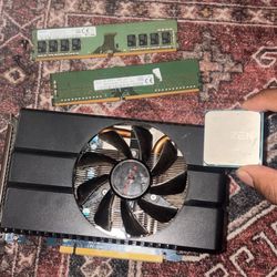 PC Parts, RX580 4gb GPU, 16gb Ram DDR4 2666mhz, Ryzen 5 2400g CPU