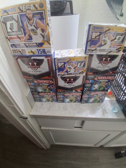 Unopened Boxes Of Basketball Cards