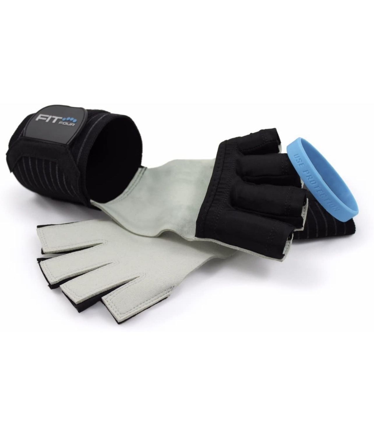 Wrist Support Gymnastic Grips with Leather Palm Contour for Weight Lifting and Cross Training