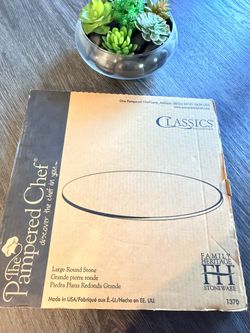 Vintage Pampered Chef Large Round Pizza Stone