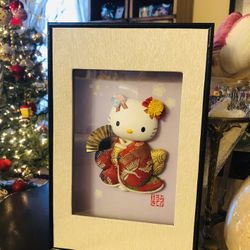Hello Kitty Kimono In A Frame