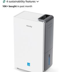 4500 Sq.Ft Most Efficient Energy Star 2025 Dehumidifier,AEOCKY Max 80 Pint/D(Standard 56Pint/D) Smart Compressor Dehumidifier with Drain Hose, Intelli