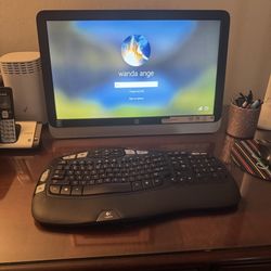 Hp Computer w/windows 10. 26’ monitor W/wireless Keyboard & wireless mouse