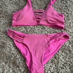Pink 2 Piece Swimsuit 