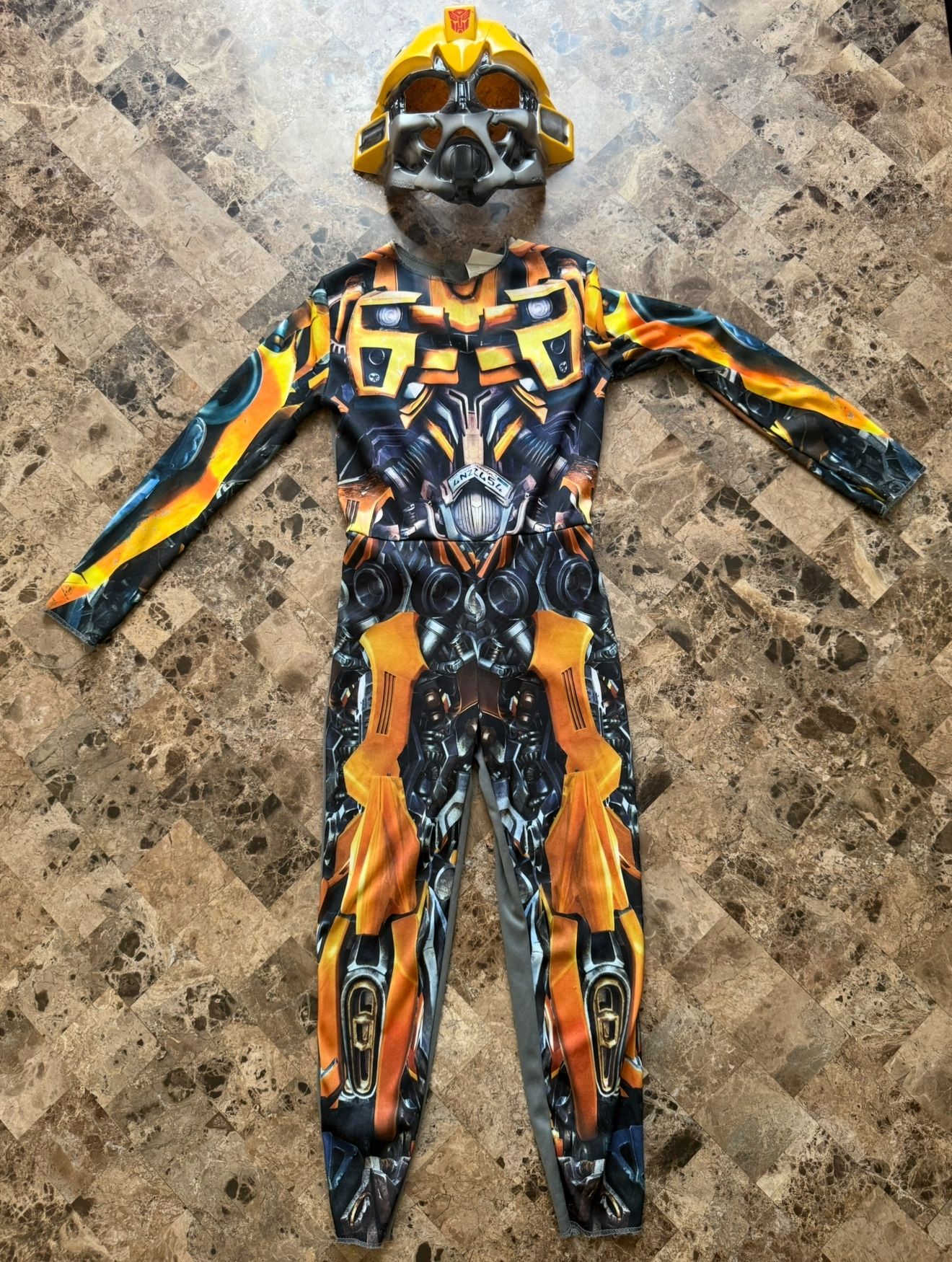 BUMBLEBEE Boys Small 4-6 Transformers Costume & Mask
