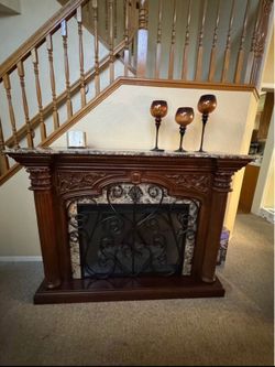 Marble/Wood electric chimney