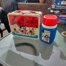 Vintage Yankee Doodle Lunch Box Thermo