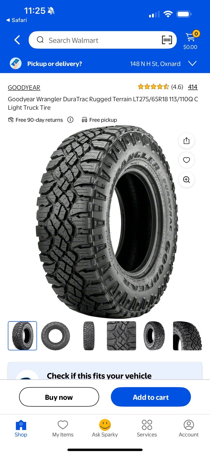 Goodyear Wrangler DuraTrac Rugged Terrain Tire • 275/65R18