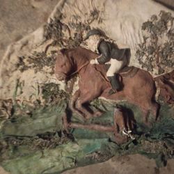 Horse Jumping 100% Leather Artwork 