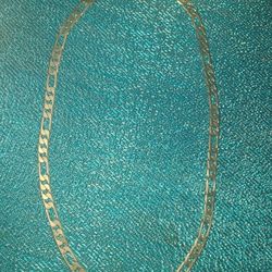 Gold Stainless Chain FIGARO 24 INCH 