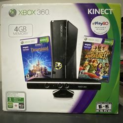 Xbox 360 with Kinect And Games 