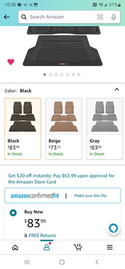 Premium FlexTough Plus All-Protection DeepDish Front & Rear Mats with Trunk Cargo Liner - Combo Set - All Weather Traction Grips, Black


