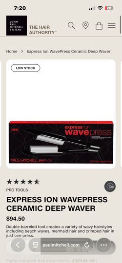 Paul Mitchell wave press