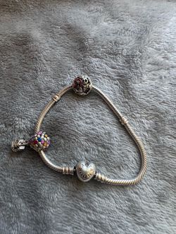 Pandora bracelet and charms