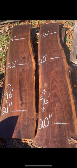 Live Edge Black Walnut Slabs 