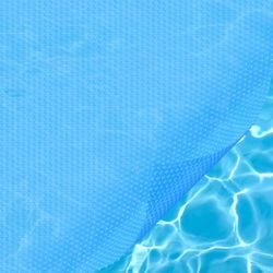 Blue 12 ft x 12 ft Square Pool Solar Cover Heat Retaining Solar Blanket | for Heating Inground & Above Ground Swimming Pools