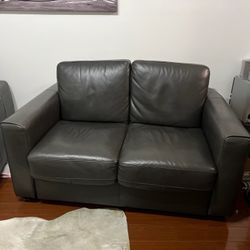 Leather Sofa Bed $550