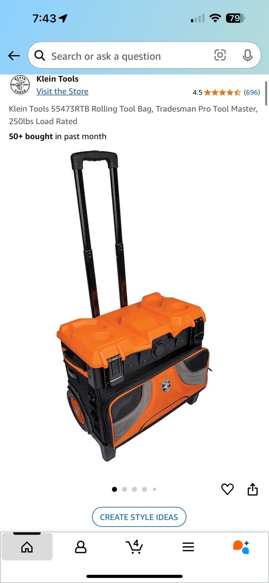 Klein Toolbox W/ Detachable light Included
