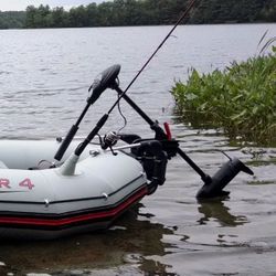 Electric Outboard Motor Inflatable Fishing Boat Engine Kaboats Kayaks & Canoes

