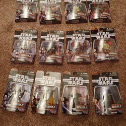 STAR WARS THE EPISODE 3 HEROES & VILLAINS COLLECTION SET OF 12 ACTION FIGURES.