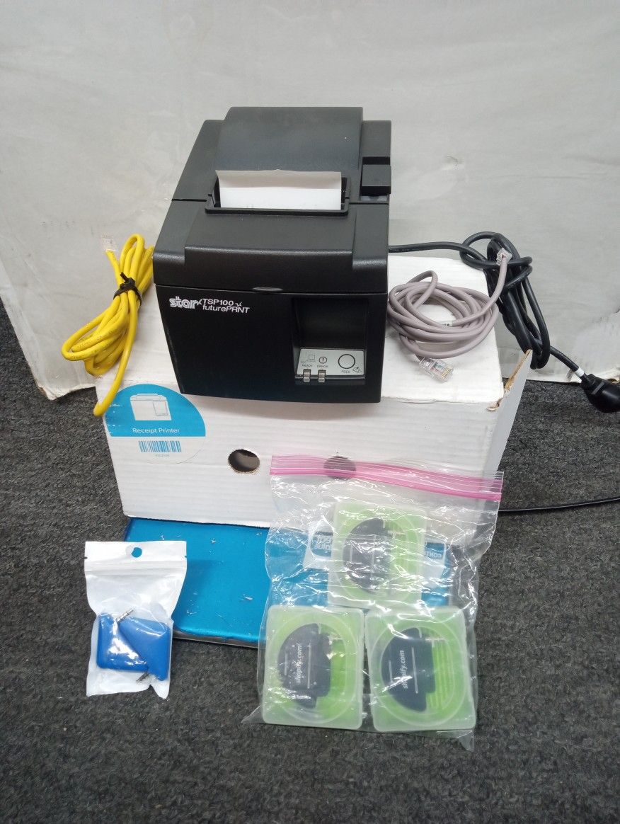 Star receipt printer TSP100 future Print with accessories