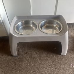 Used Dog Bowl Feeder
