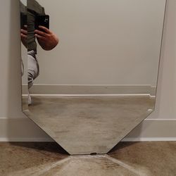Antique Beveled Frameless Mirror