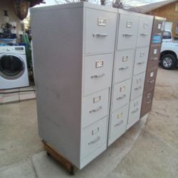 4 Archiveros De Metal Furte Gabetas 4 