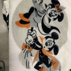 Halloween Mickey Mouse Minnie Mouse Throw Blanket New 