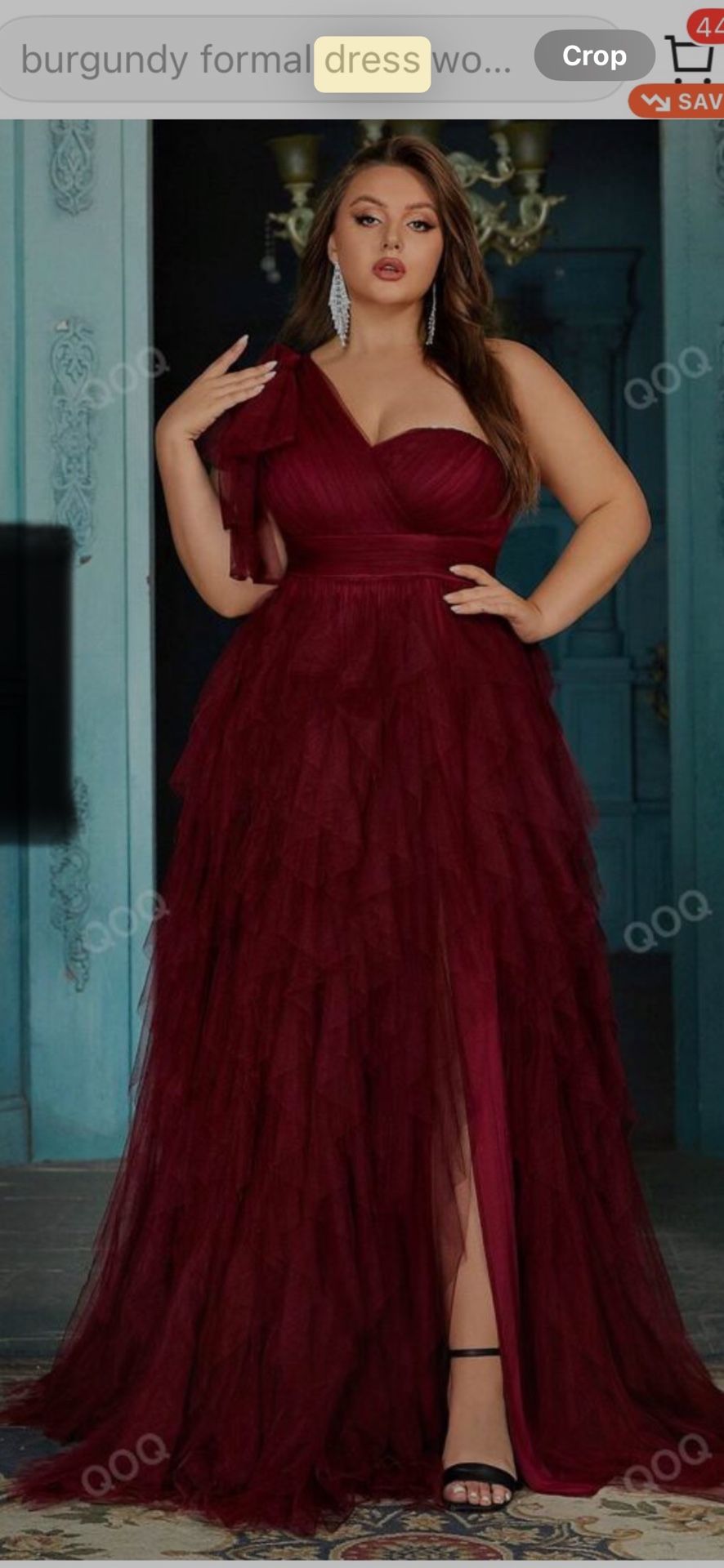 Burgundy Formal Dress 2XL