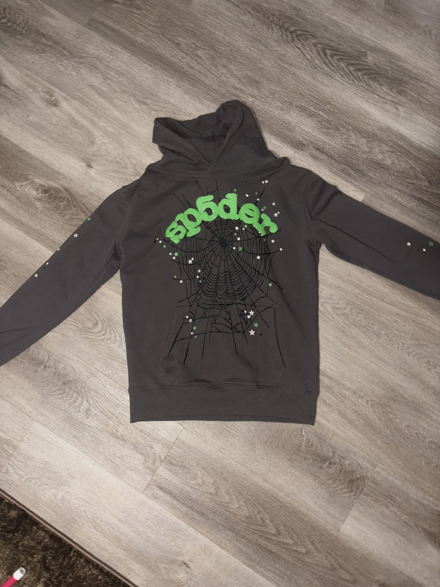 Sp5der Hoodie Electric Green