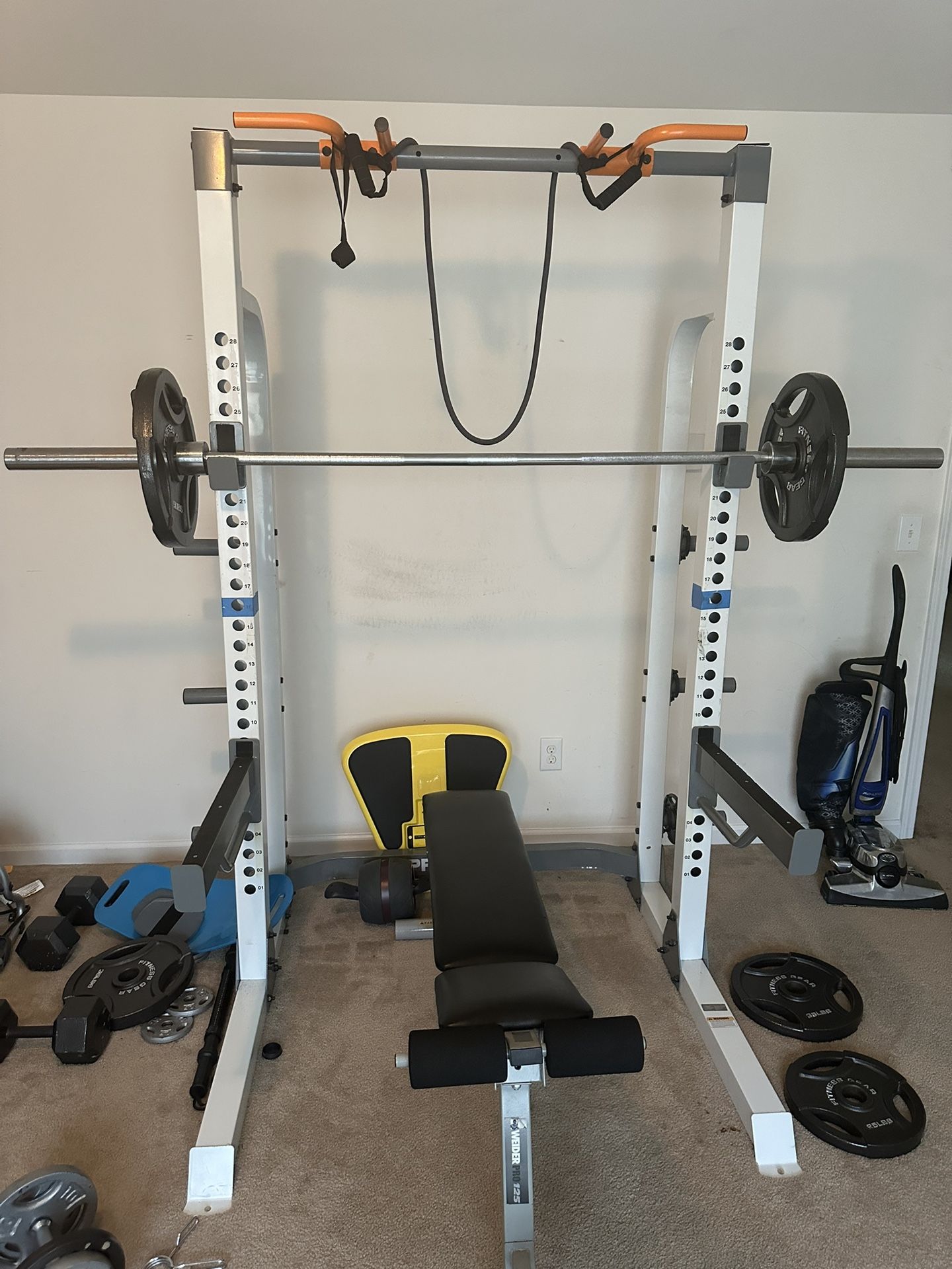 Half Rack Weight Bench