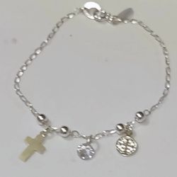Authentic Sterling Rosary Bracelet 
