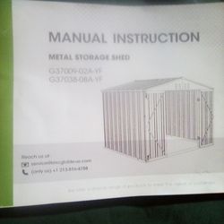 Shed 8' x 6' Metal Storage Shed